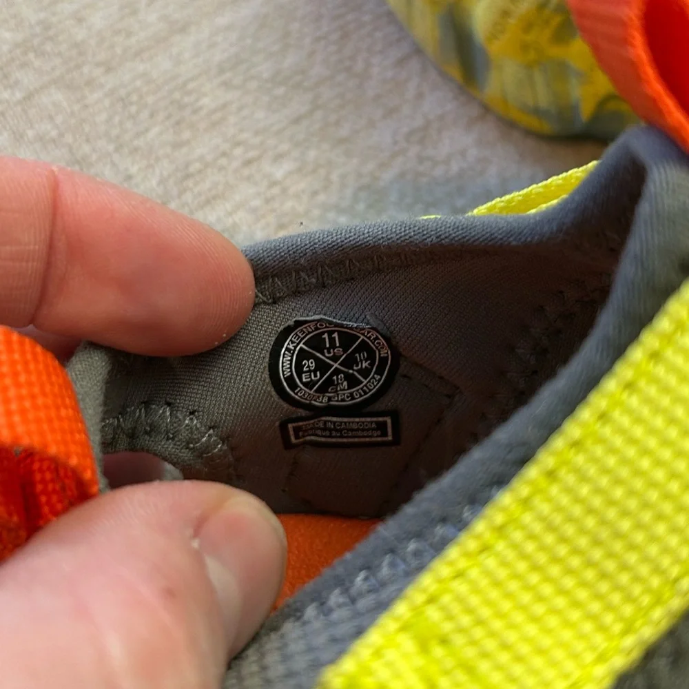 Keen Kids Water Shoes in Yellow and Orange
